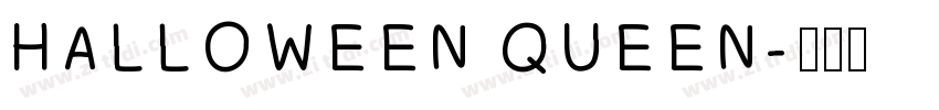 HALLOWEEN QUEEN字体转换